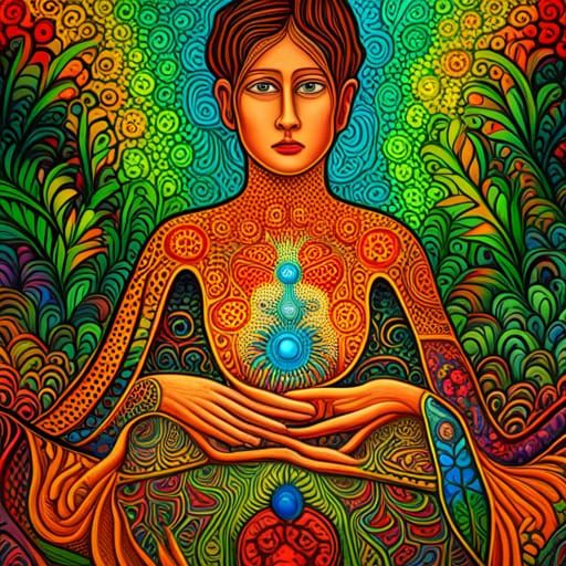 Healing Hands Chakras - AI Generated Artwork - NightCafe Creator