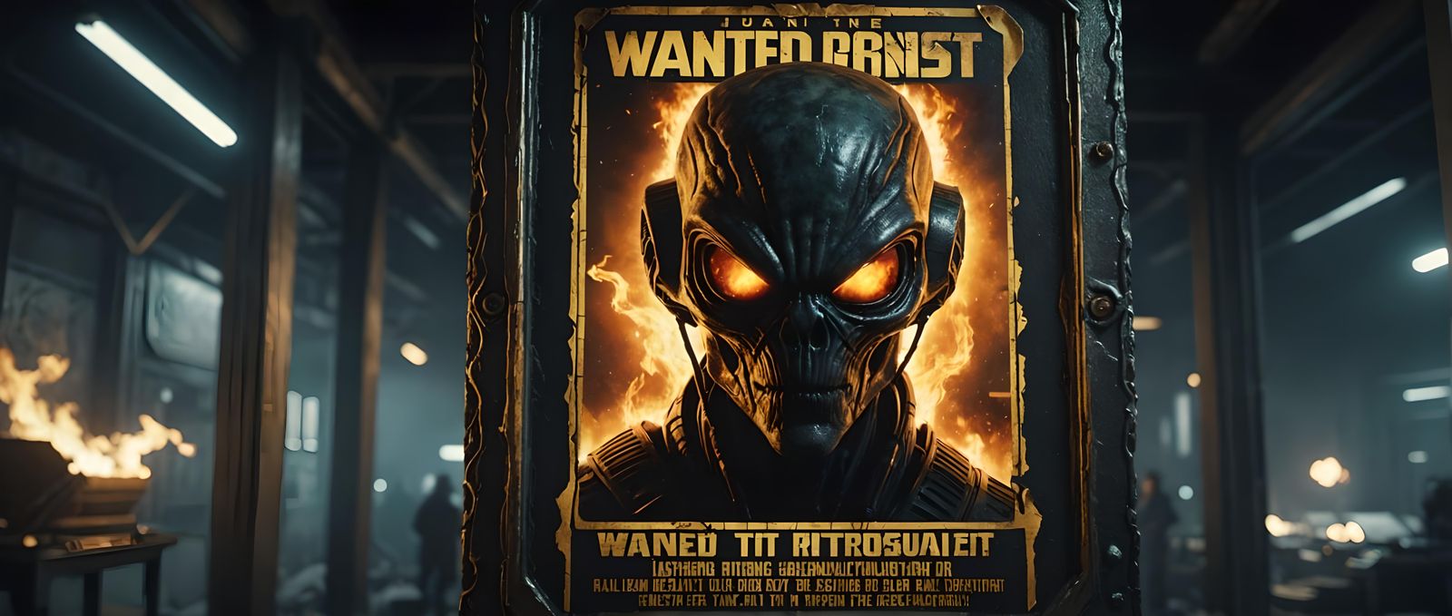 Alien Arsonist  by @TinyGrownMan