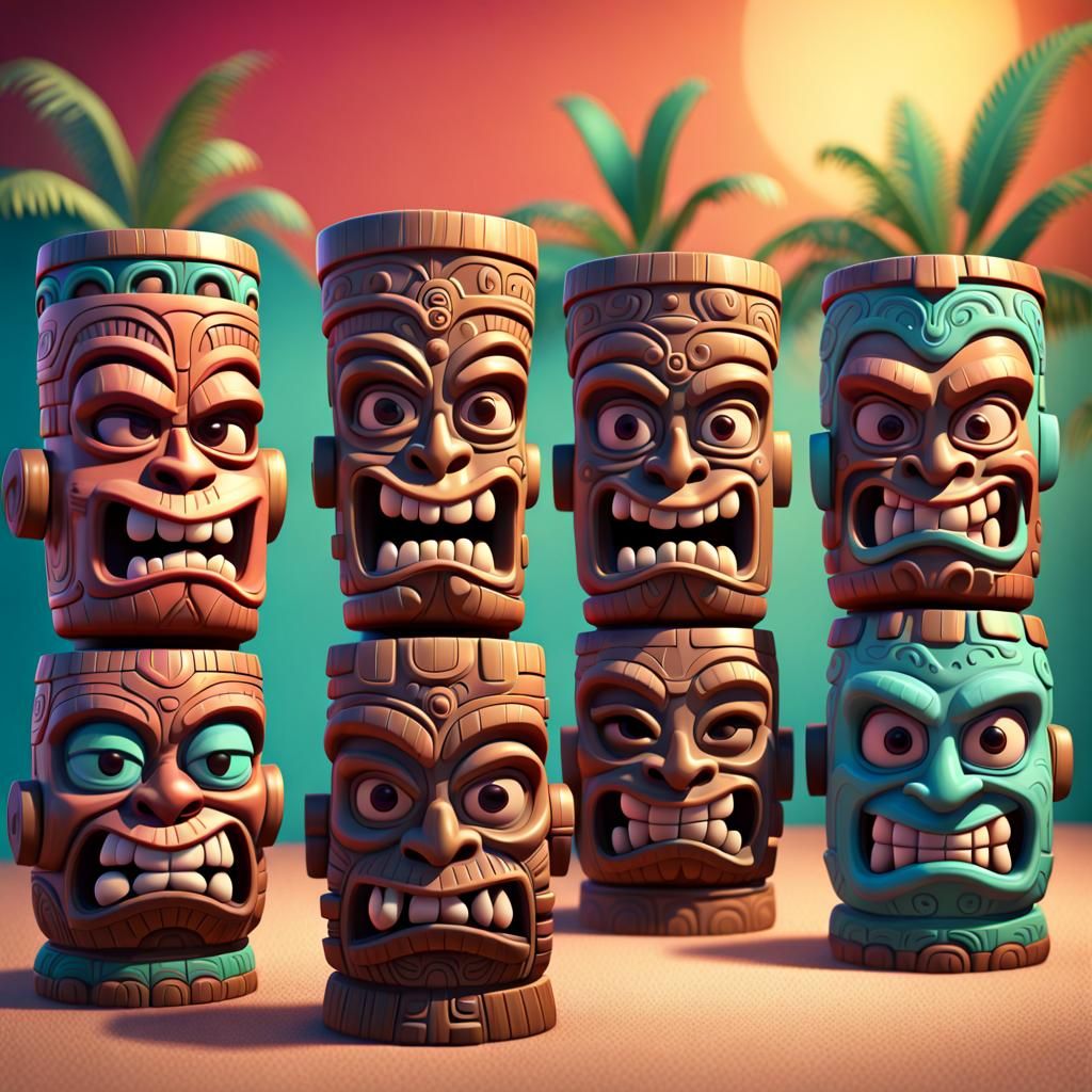 funny tiki mugs