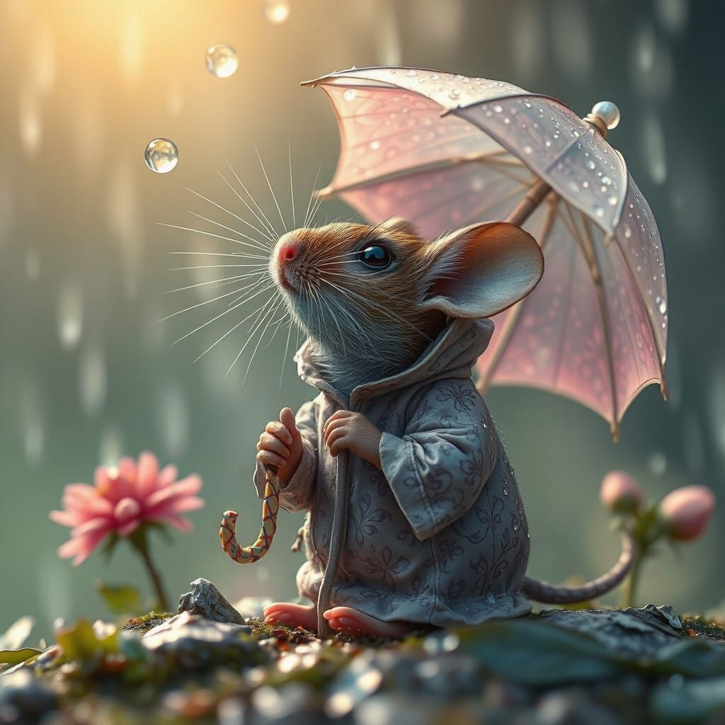 Mouse in the Rain