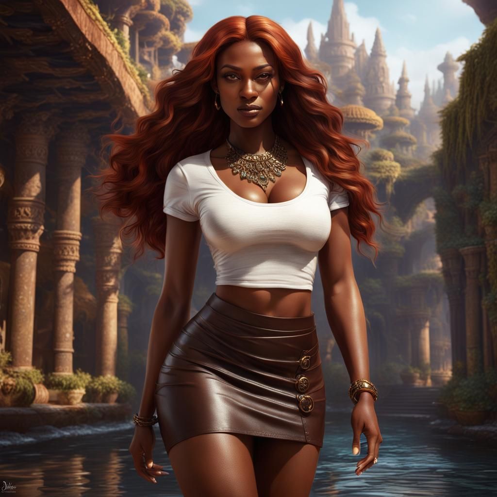 Dark skinned beauty