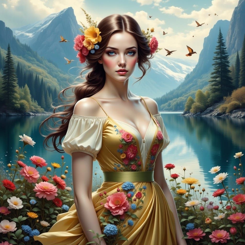 <lora:LoveFlowersFlux:1.0>