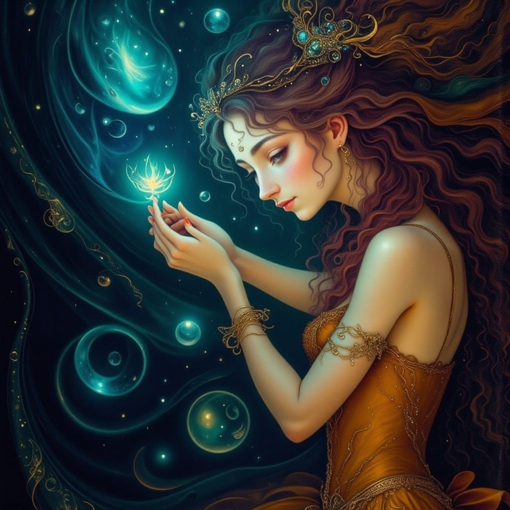 <lora:FS Spellcasting 230:1.0> (whispered mystic incantations within witch's salutations fueling magic come alive in nimbus auras flowing fr...