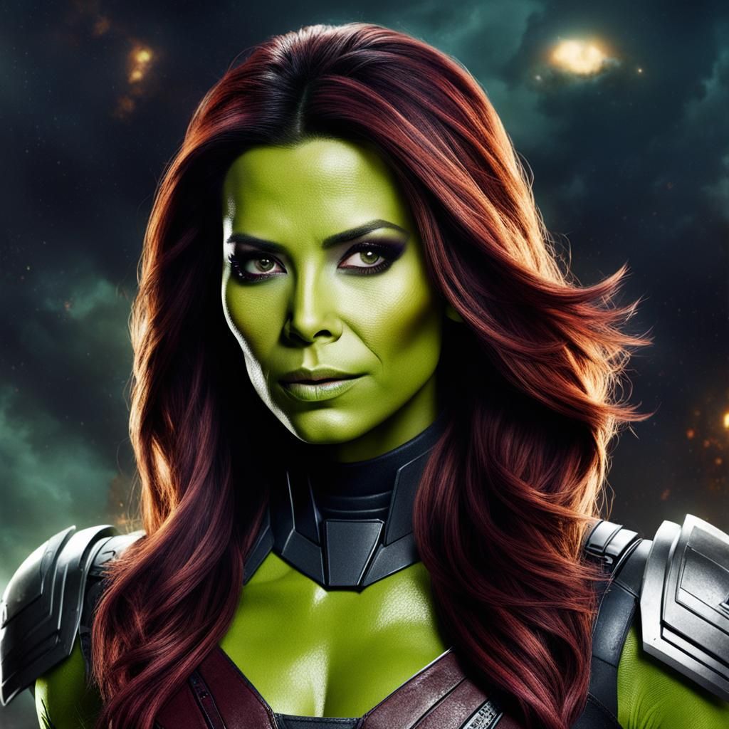 Eva Longoria As Gamora - Ai Generated Artwork - Nightcafe Creator