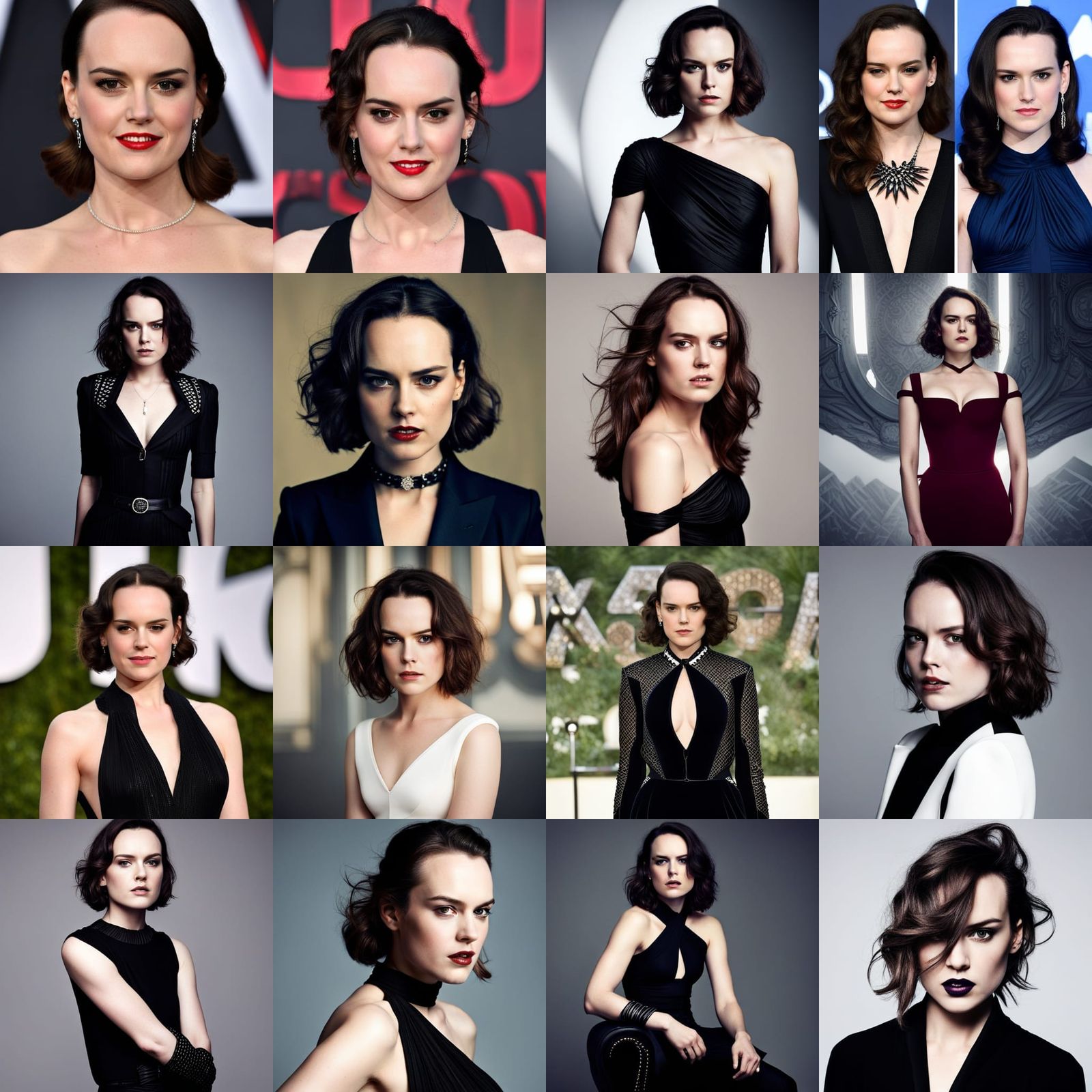 Daisy Ridley as a goth girl - AI Generated Artwork - NightCafe Creator