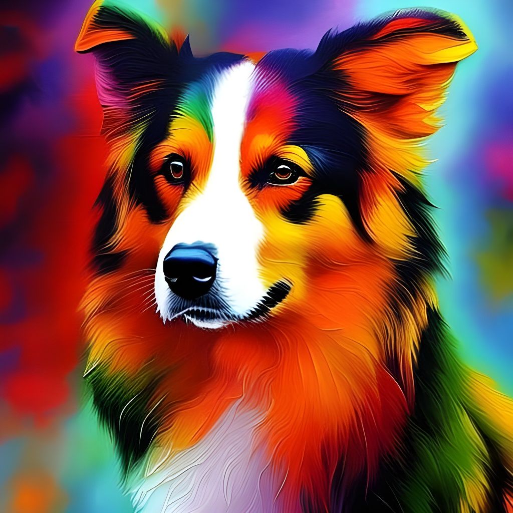 Border Collie - AI Generated Artwork - NightCafe Creator