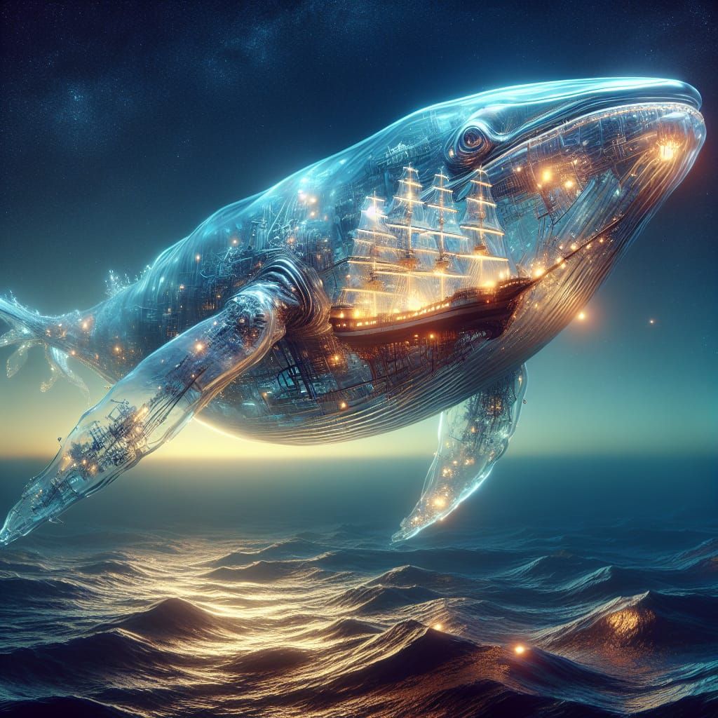 Astral Whale - AI Generated Artwork - NightCafe Creator