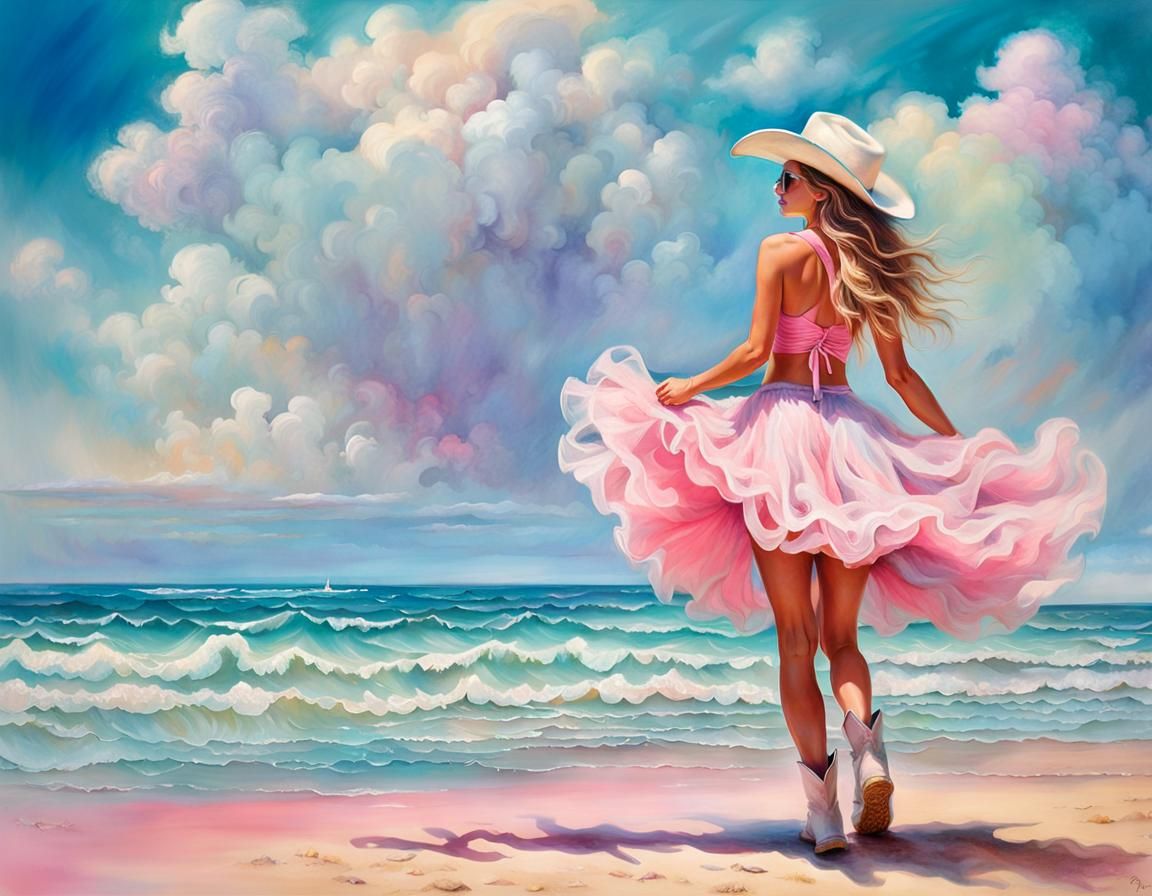 pink coastal cowgirl