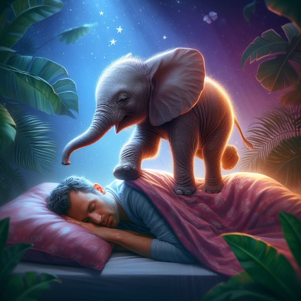 No It's Not A Pink Elephant From A Wild Night, It's Hungry F...