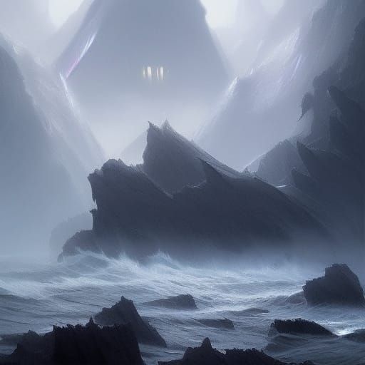 The misty angels of the jasper seas