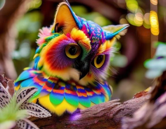 Owl-cat - AI Generated Artwork - NightCafe Creator