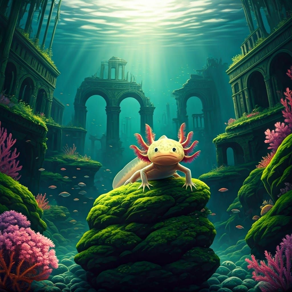 Axolotls Territory  by @AI Ky