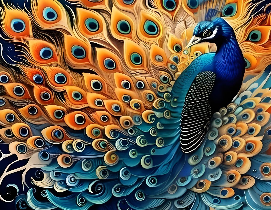 Phoenix Fire Peacock  by @Angel