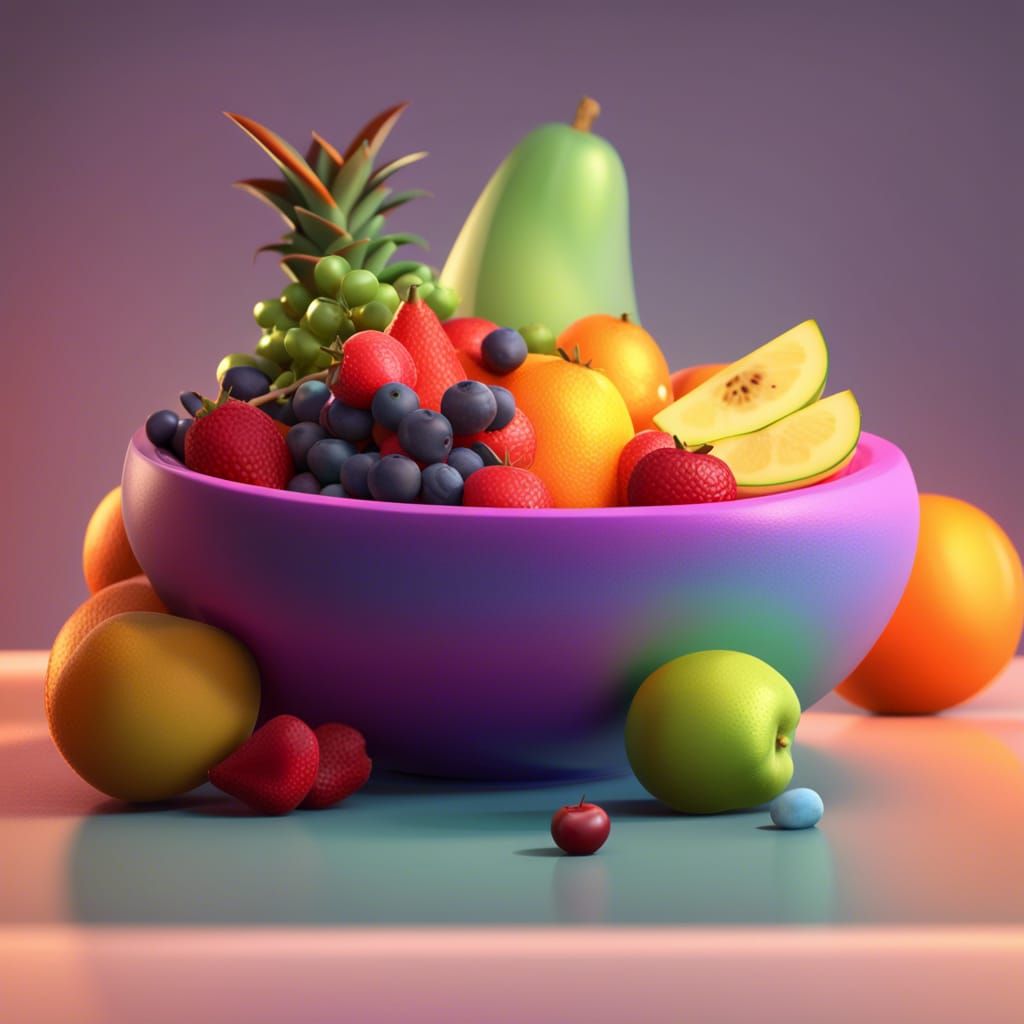 Bowl of fruit - AI Generated Artwork - NightCafe Creator