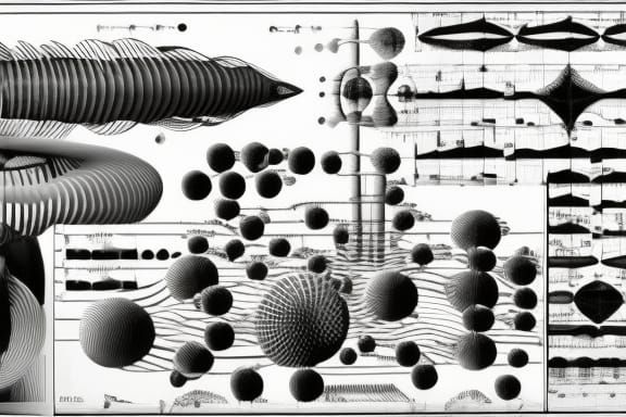 3D music; Graphic score, by composer "Cathy Berberian", "Joh...