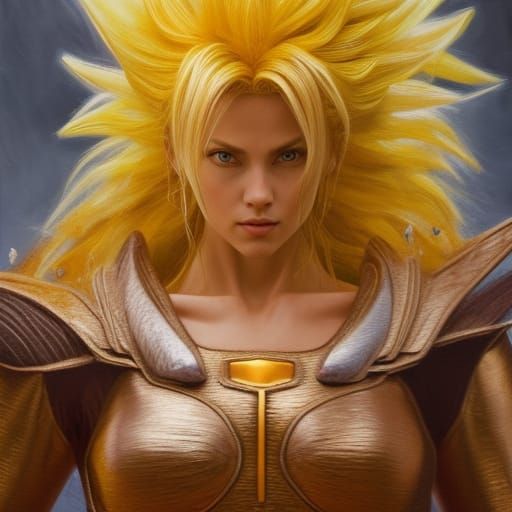 Live action film, Realistic and Beautiful Super Sayayin fema...