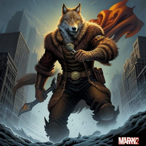 Comic Book Style Cat by AI