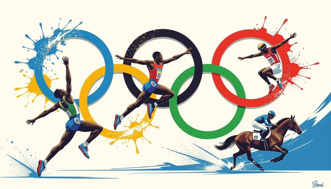 Citius, altius, fortius... Five rings. Infinite stories. One spirit  by @Mortimer