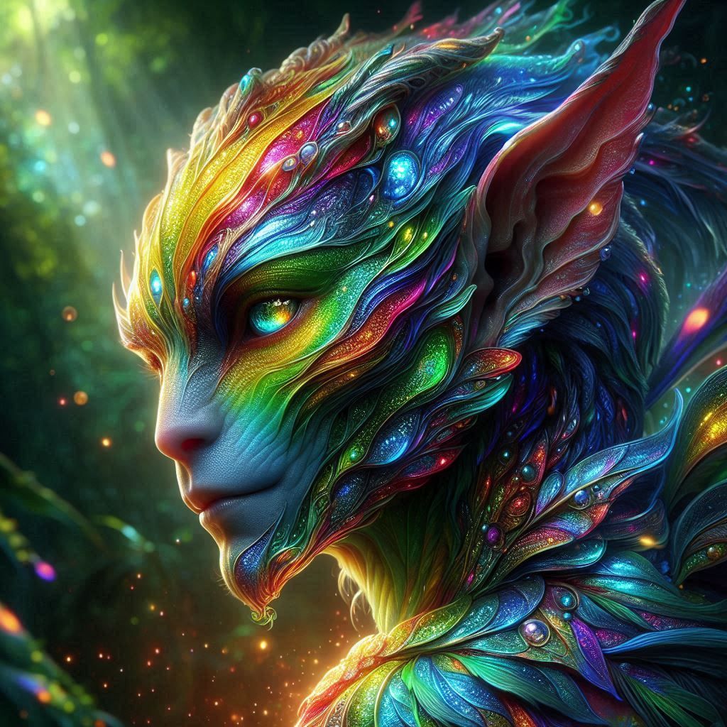 Rainbow irridiscent human hybrid (1)