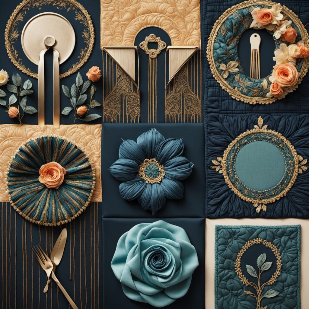 Delicate Hands Weave Vibrant Textile Art in Cozy Sewing Room