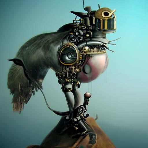 Clockwork Zoo, mechanical animals, 001 modifiermonday AI Generated