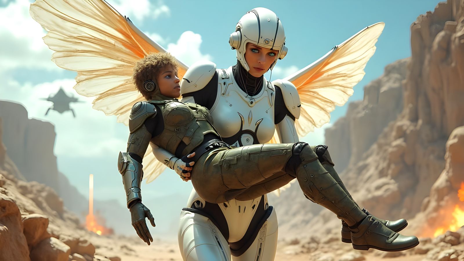 Cyborg Fairy Medevac  by @Gary Murakami