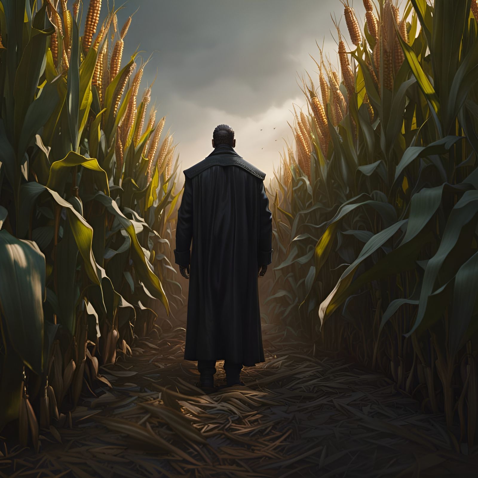 He who walks behind the rows AI Generated Artwork NightCafe Creator