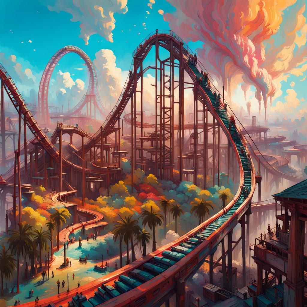 Cloudy Roller Coaster   by @Sardine