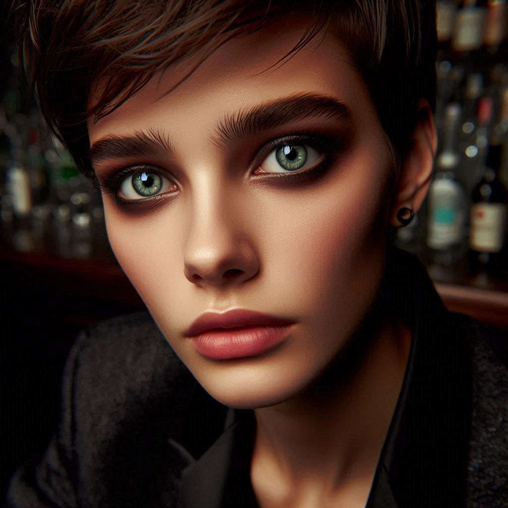 A young androgynous young lady portrait 3