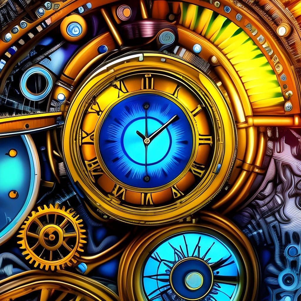 Clockpunk wall - AI Generated Artwork - NightCafe Creator