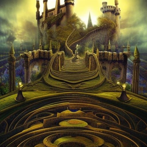 Labyrinthe / Let's fly to the castle through the maze of our dreams ...