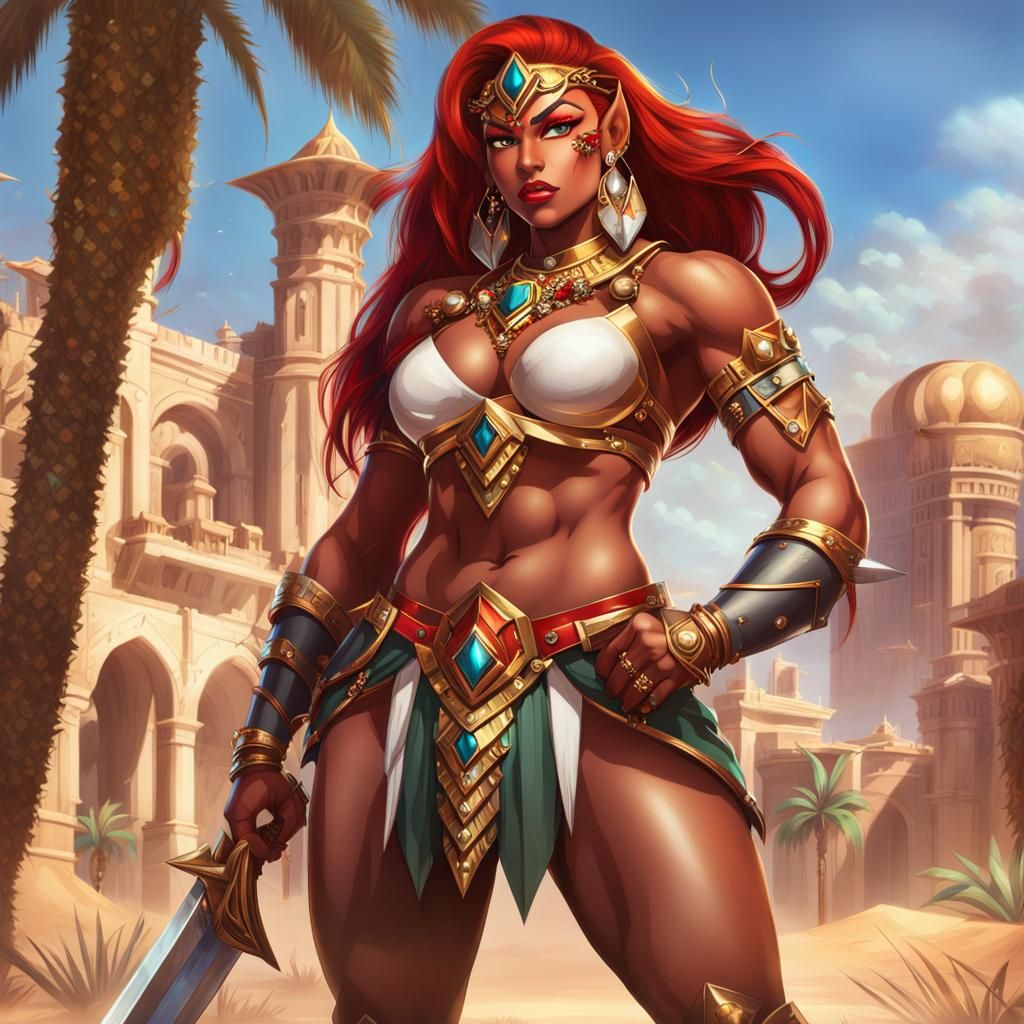 Gerudo Warrior 2 - AI Generated Artwork - NightCafe Creator