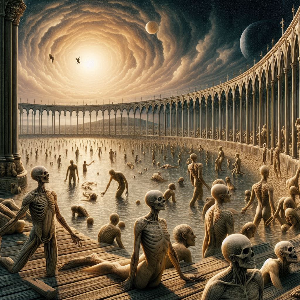 In the beginning, bodies waited in silence, For the soul to enter, to bring them life. But now, in this new world, The s...