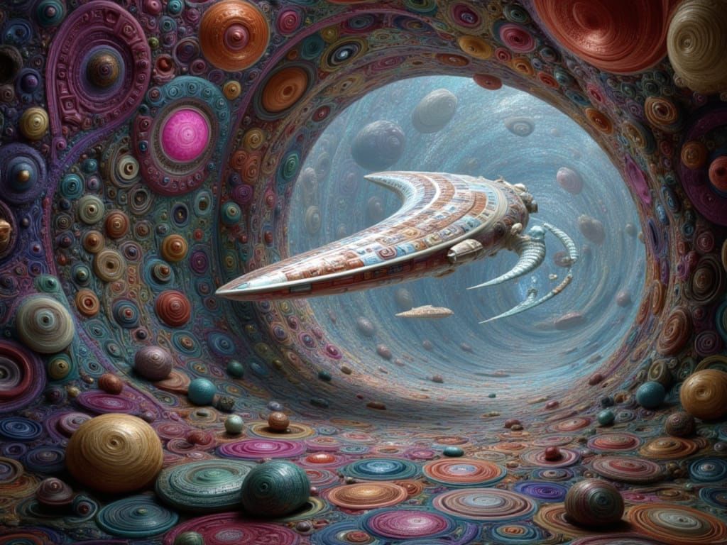 with a probability level of +447058791 to one against, the vessel entering from hyperspace found itself inside the vascular system of the legendary star goat - Start Image 1