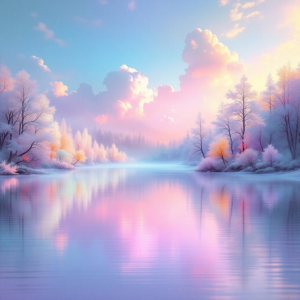 On that crisp morning by the lake, a scene of frost and fog ...