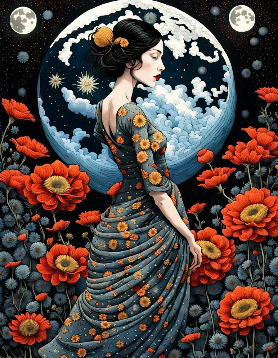 Blissful Moon  by @ad infinitum