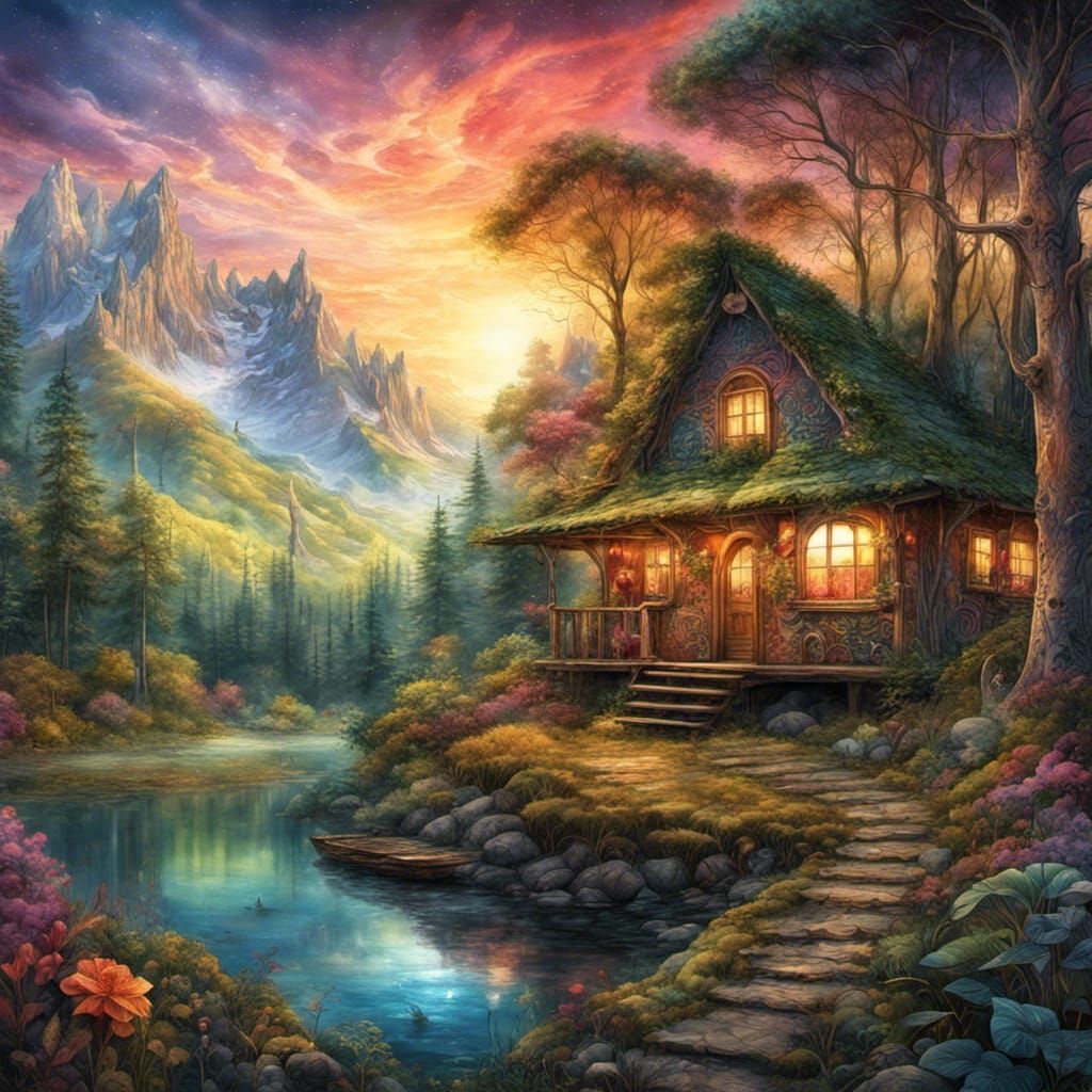 Cozy Cabin  by @Jenn