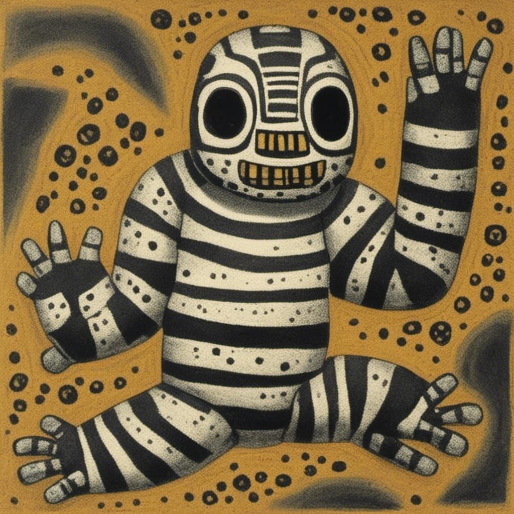  <lora:Dubuffet Dolls:1.0>