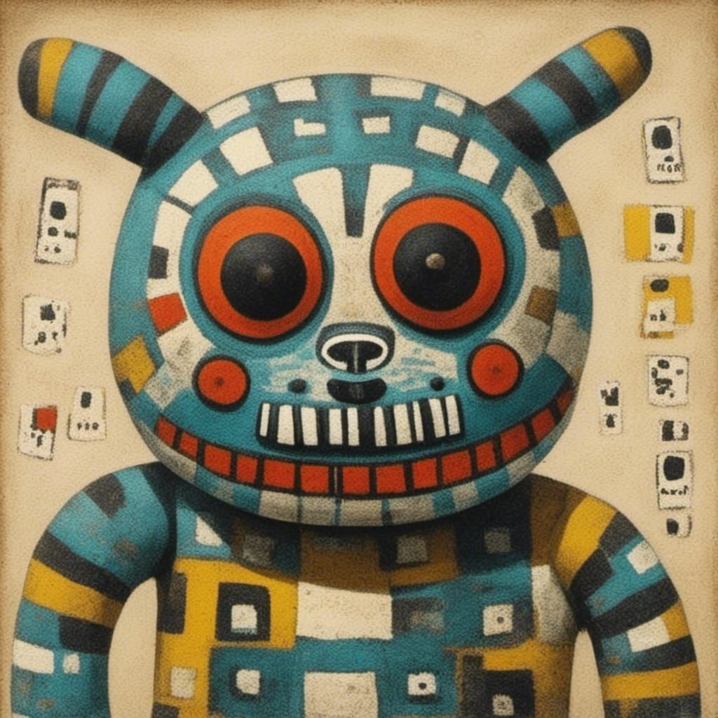  <lora:Dubuffet Dolls:1.0>