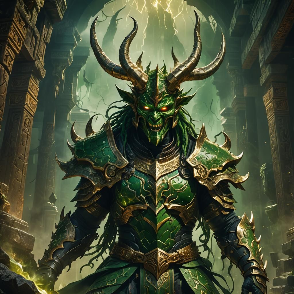 Carnage God Summons Dark Energy in Ancient Temple