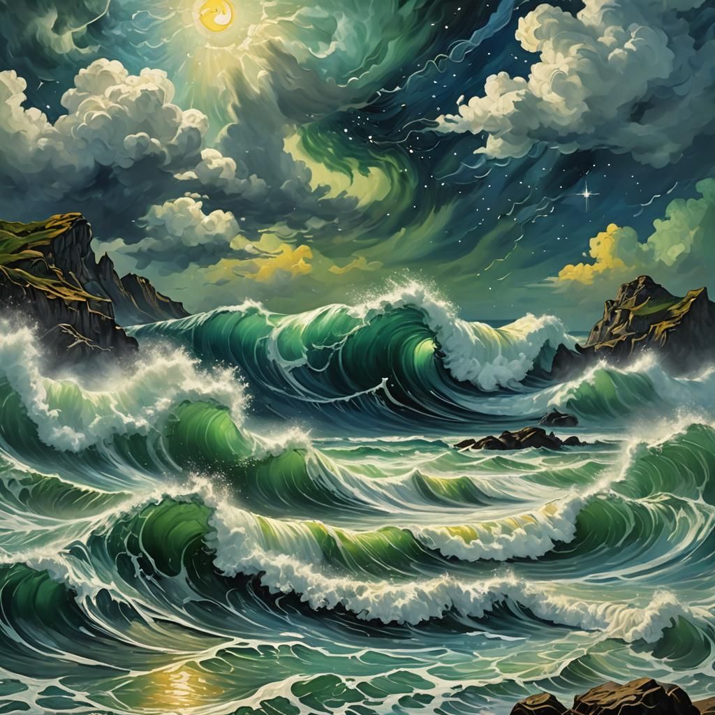Stormy seas