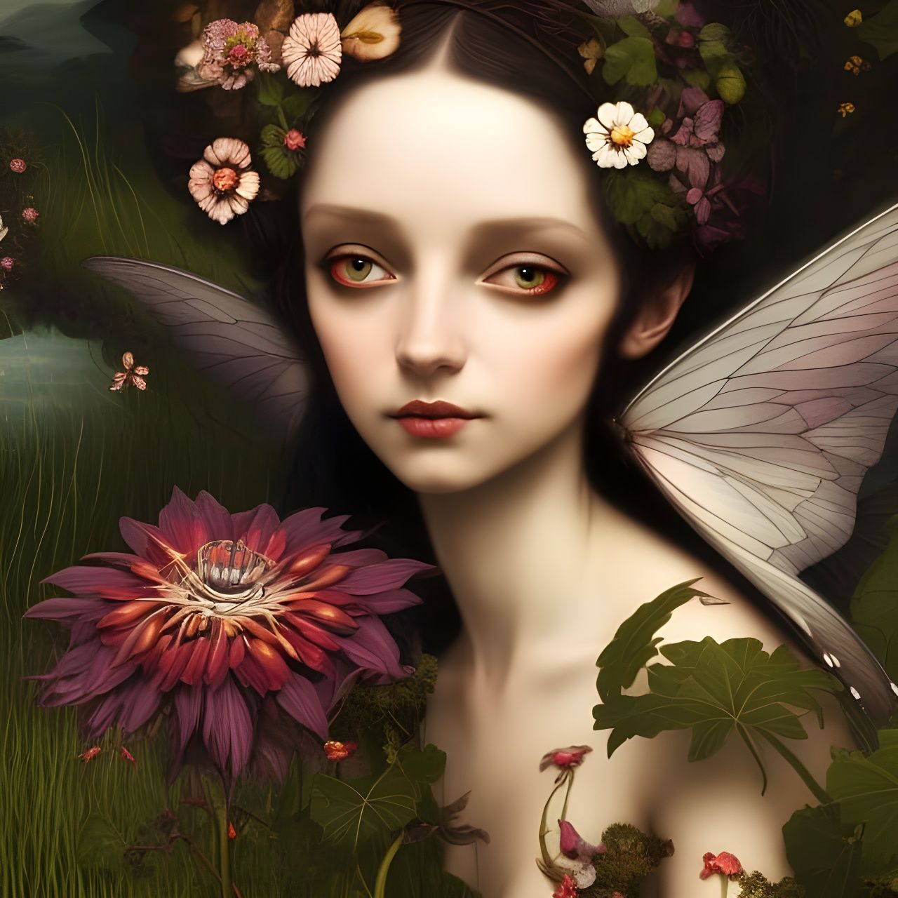 Dark Forest Fairy - Ai Generated Artwork - Nightcafe Creator