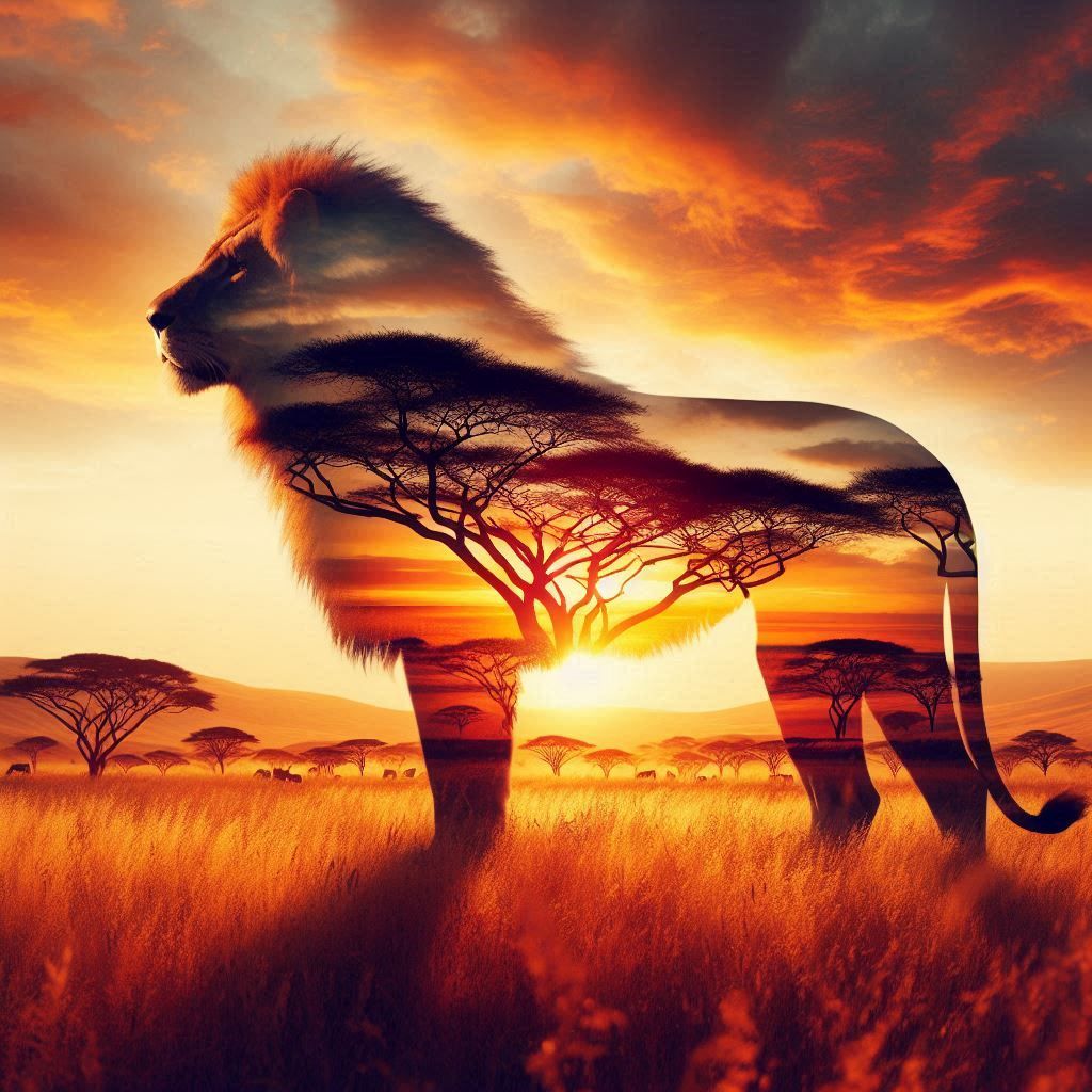 double exposure beautiful fantasy portrait landscape..