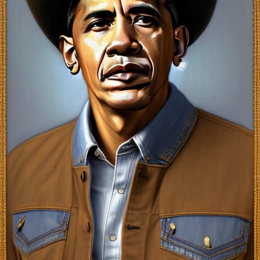 No. 44 Barack Obama - AI Generated Artwork - NightCafe Creator