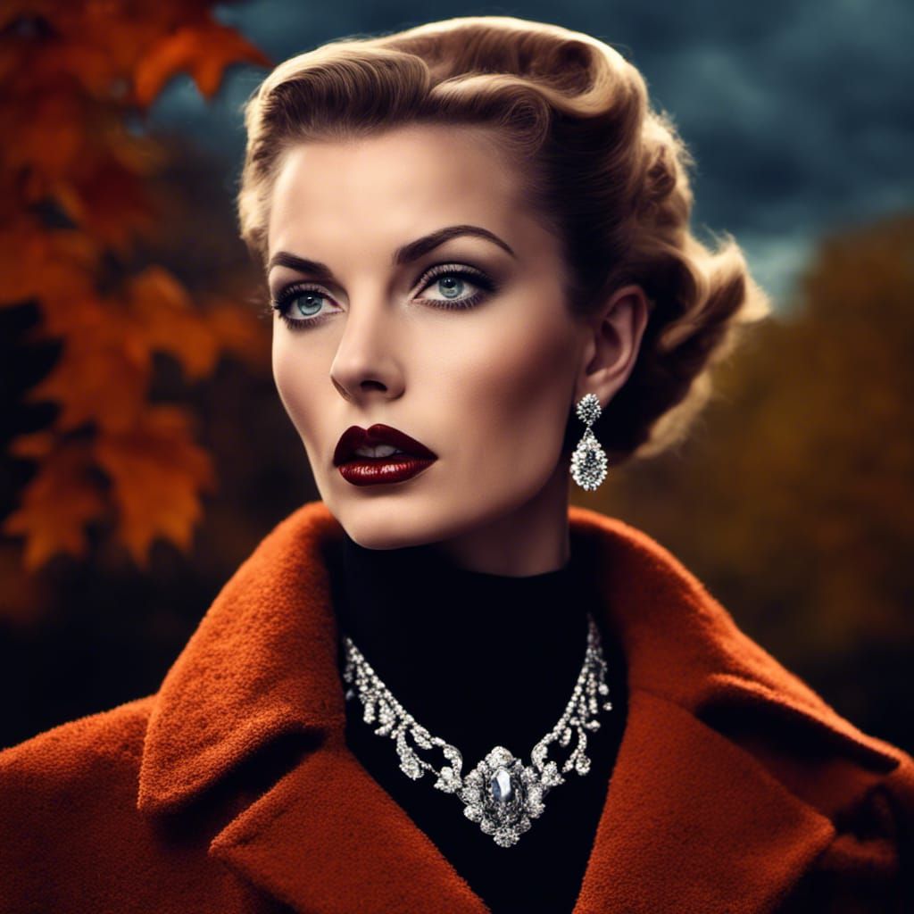 Glamour 1950 Series: Autumn Beauty