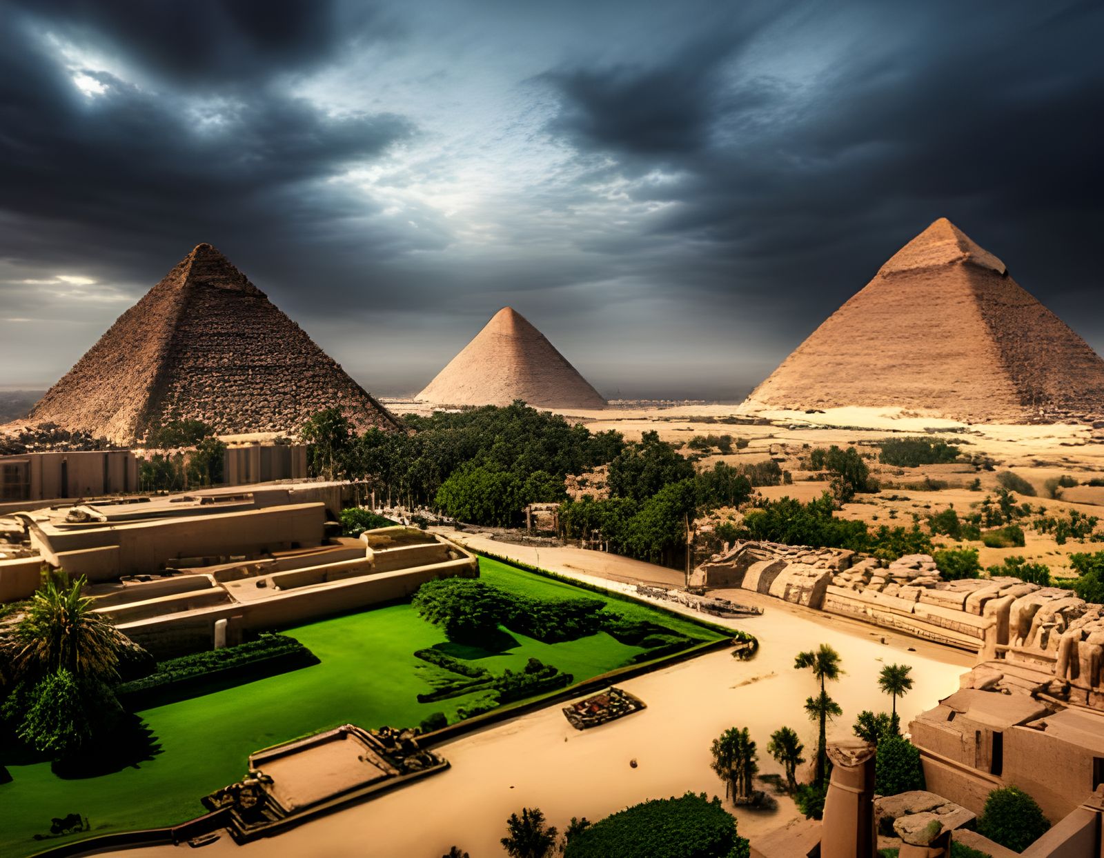 Ancient Egypt as a Jungle II AI Generated Artwork NightCafe Creator