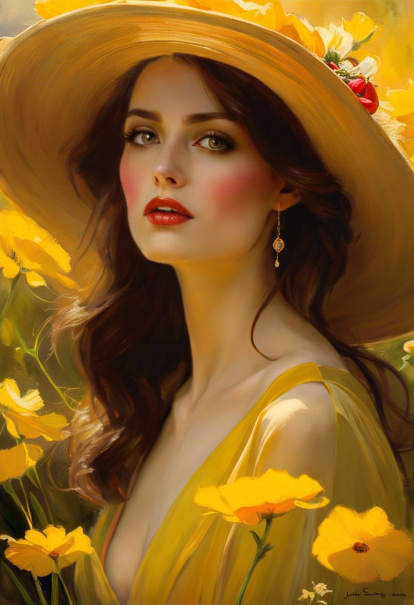 In a yellow flowers field   by @avionesplateados 