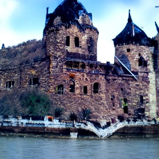 Old castle along the Rhine River