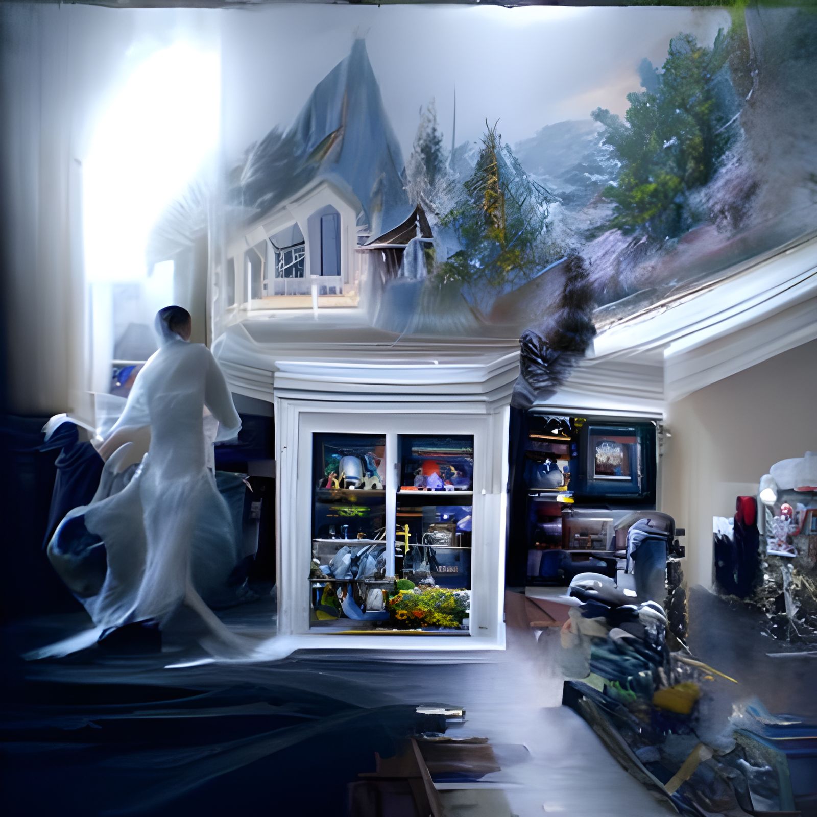 Ghost running around the house
