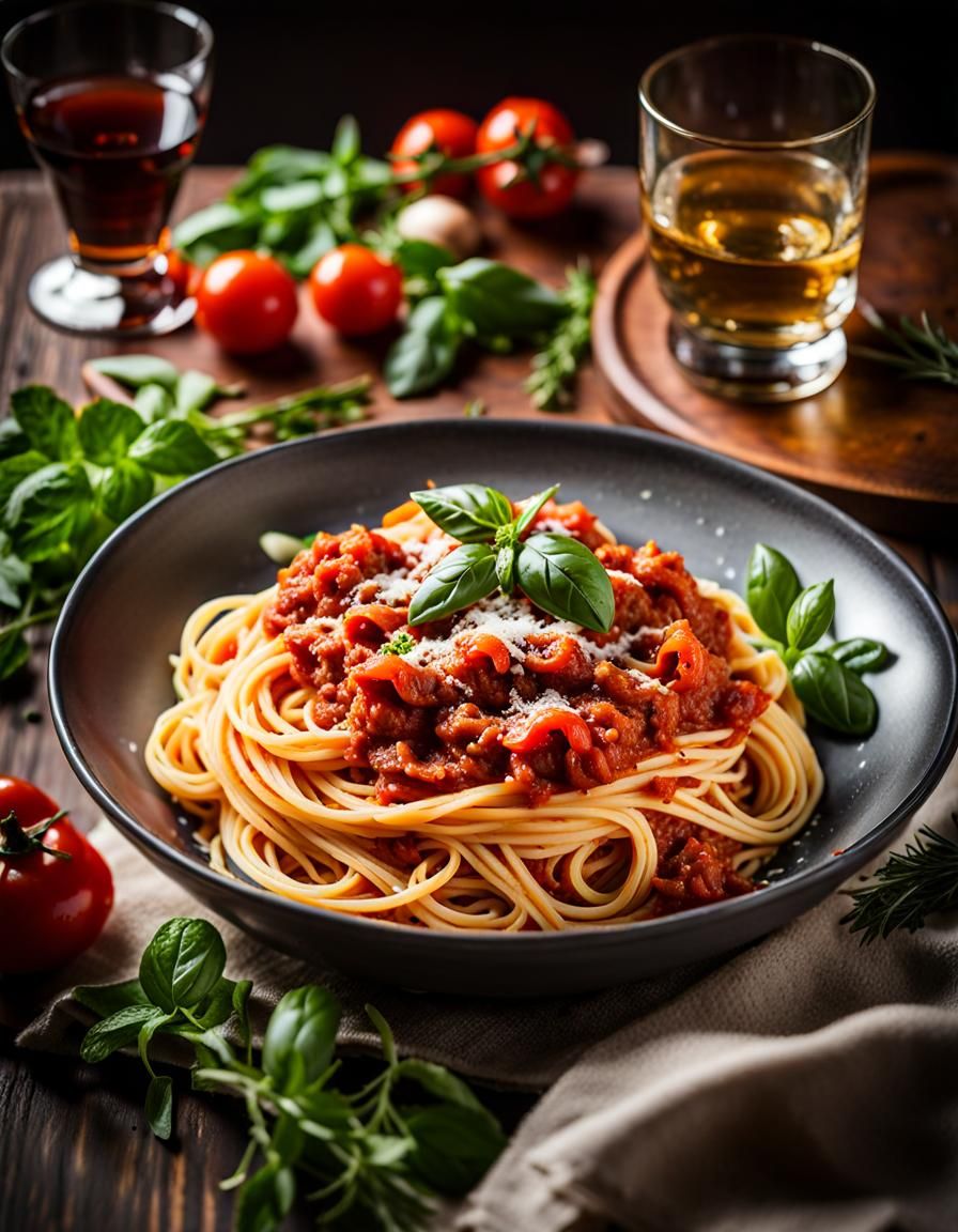 Spaghetti Bolognese  by @Robot K